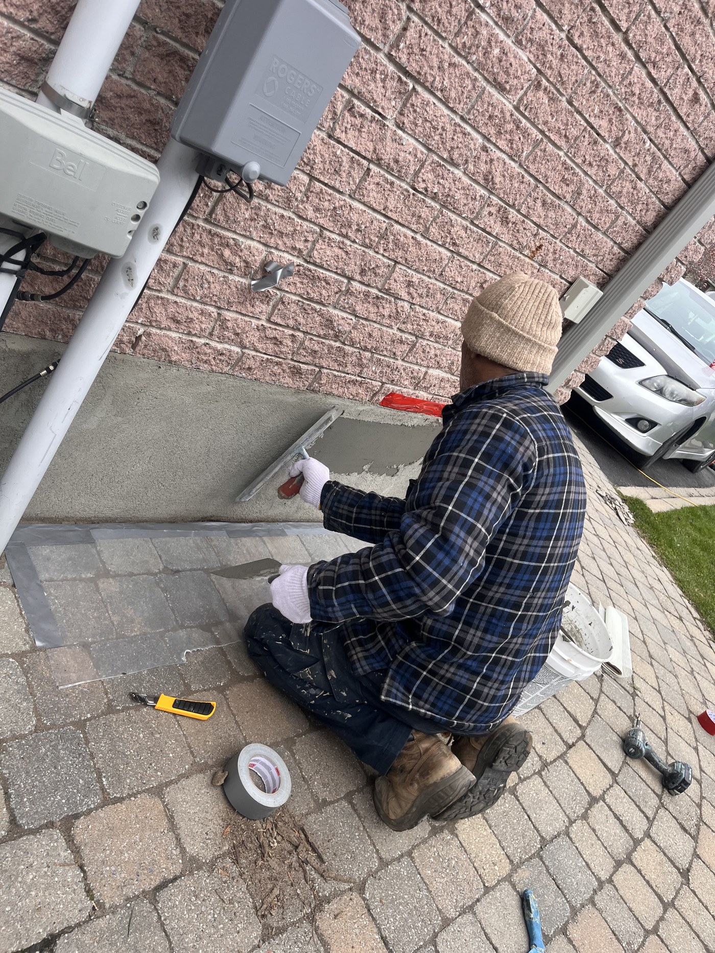 Before stucco repair Ottawa